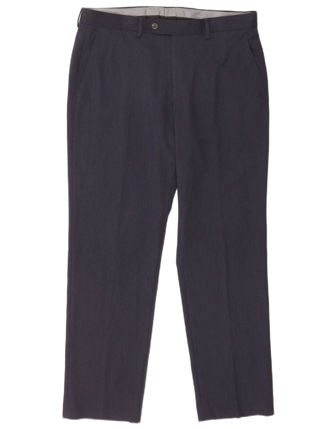 Chaps Herre Lige Regular Fit Suit Bukser W34 L30 Marineblå Polyester