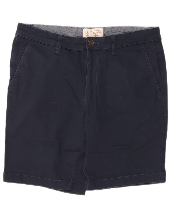 Penguin Herre Chino Shorts W36 Large Navy Blue Bomuld