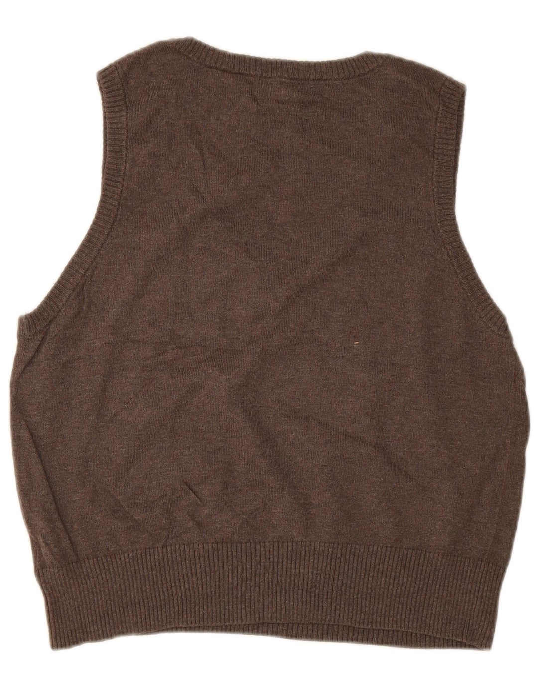 Eddie Bauer Dame Vest Tank Top UK 16 Stor Brun Bomuld