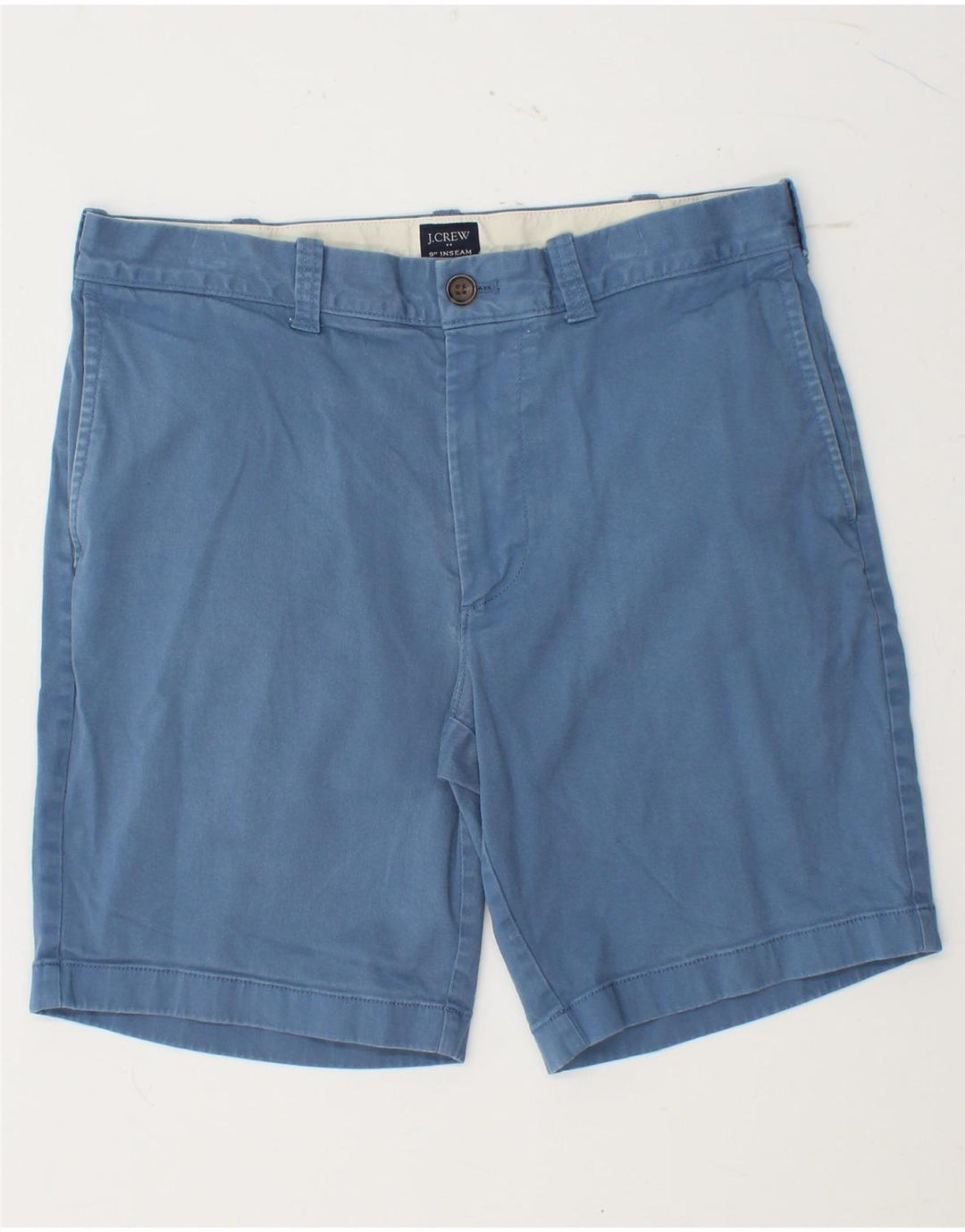 J. CREW Chino-shorts til mænd W31 mellemblå bomuld