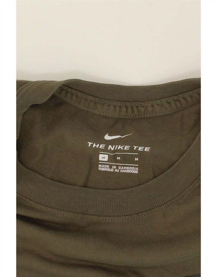 NIKE Mens Graphic T-Shirt Top Medium Khaki Cotton Vintage Nike and Second-Hand Nike from Messina Hembry 