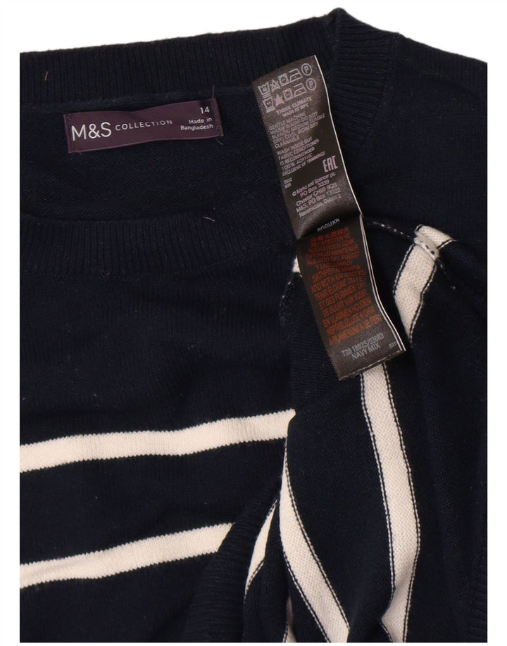 Marks & Spencer Dame sweater med rund hals DK 14 Medium Navy Blue