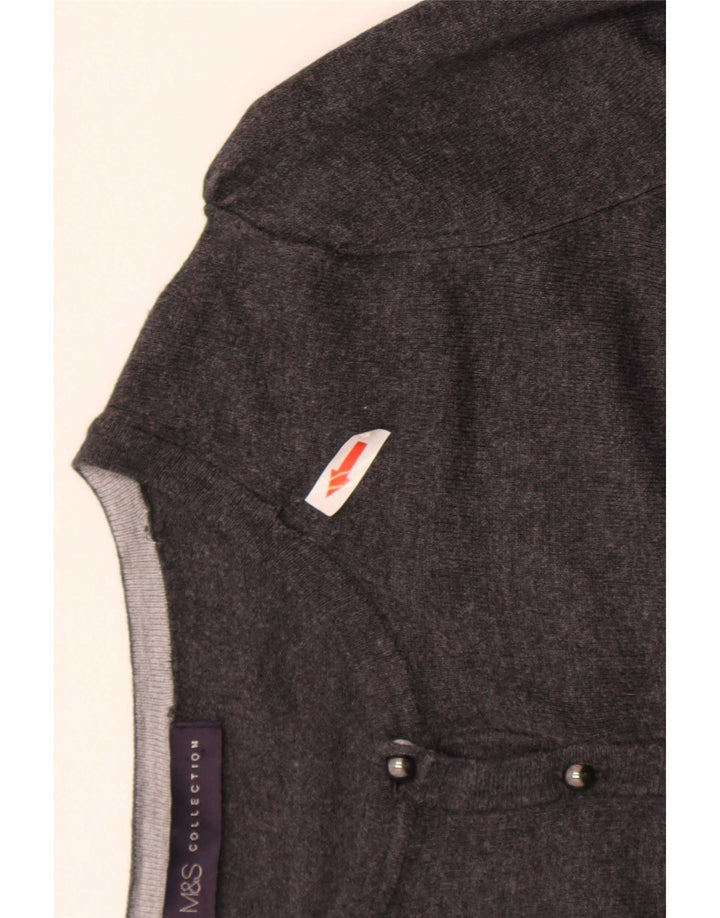 Marks & Spencer Dame Cardigan Sweater UK 8 Small Grey Viscose