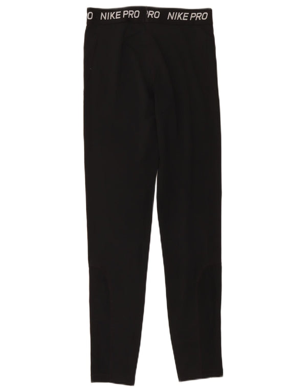 Nike piger Dri Fit grafiske leggings 13-14 år XL sort