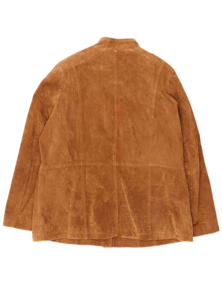 Essence Dame Ruskindsjakke EU 48 2XL Brun