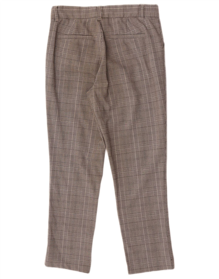 Zara Dame Slim Chino Bukser Small W26 L25 Grå ternet