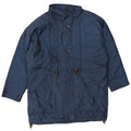 LONDON FOG Dame Oversized Windbreaker Jacket UK 10 Small Navy Blue