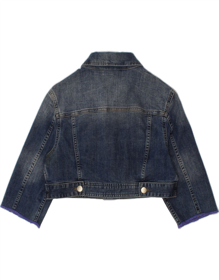 LIU JO Girls Crop Denim Jacket 11-12 Years Blue Cotton Vintage Liu Jo and Second-Hand Liu Jo from Messina Hembry 