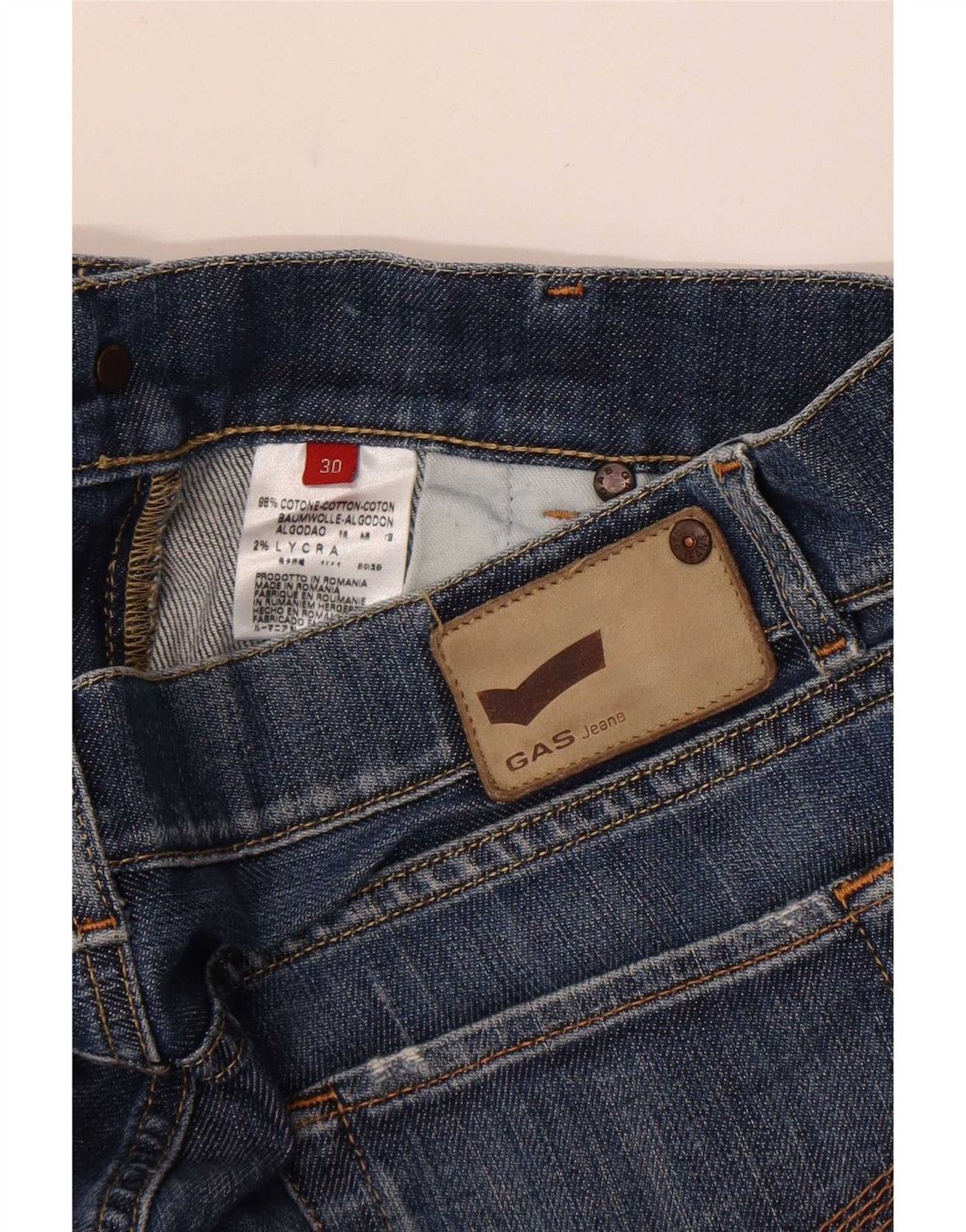 Gas Dame Bootcut Jeans W30 L32 Blå Bomuld