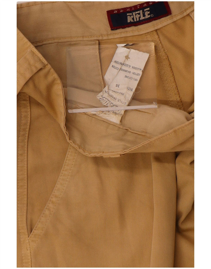 Rifle Herre Cargo Shorts W36 Stor Beige Bomuld