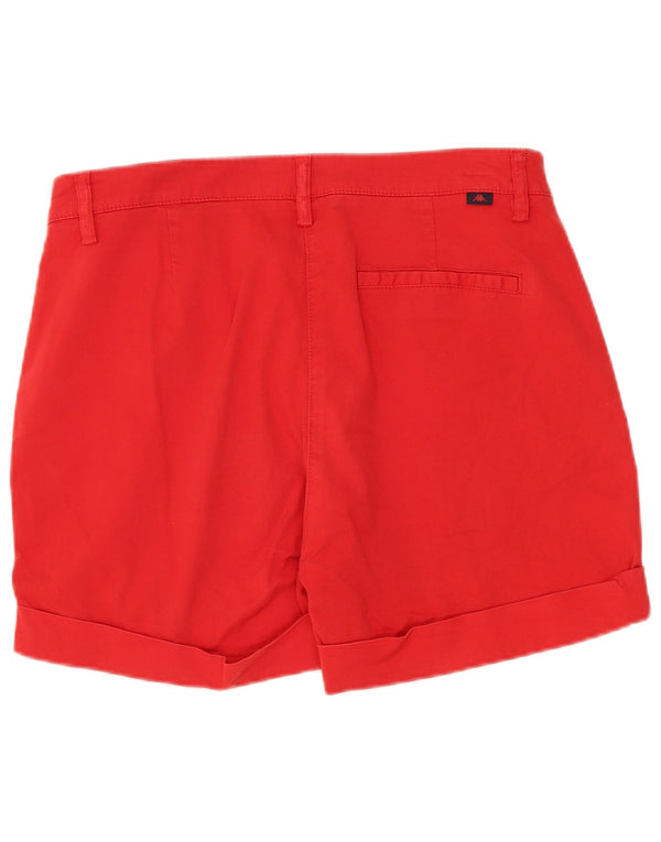 Kappa Womens Perfect Fit Chino-shorts IT 44 Medium W30 Rød Bomuld