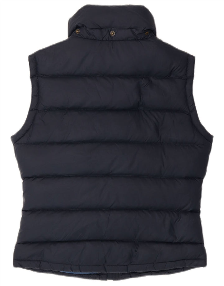 JACK WILLS Dame Oversized Polstret Gilet UK 10 Small Navy Blue Nylon