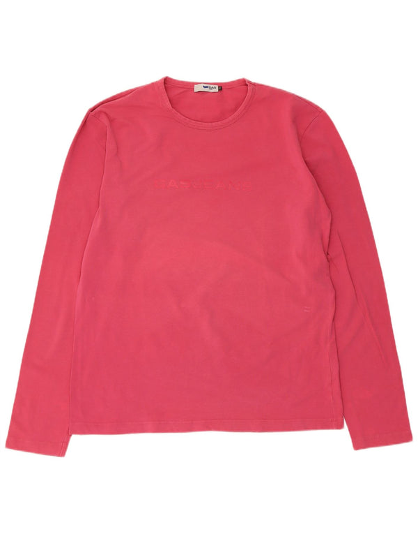 Gas Dame Grafisk Top Langærmet UK 20 2XL Pink Bomuld