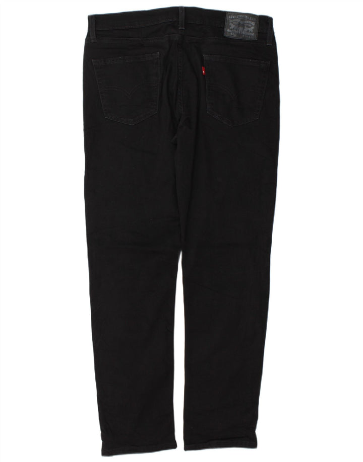 Levi's Herre 511 Slim Jeans W34 L32 Sort Bomuld