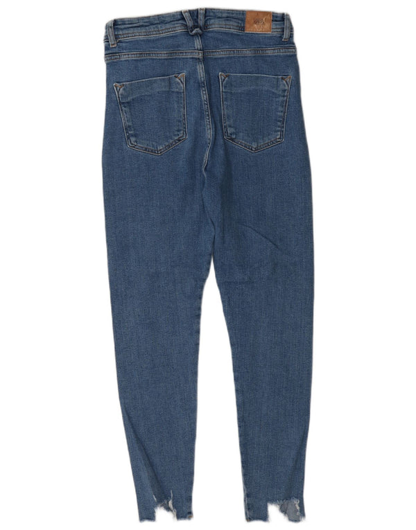 Zara Dame Skinny Jeans EU 38 Small W28 L27 Blå Bomuld