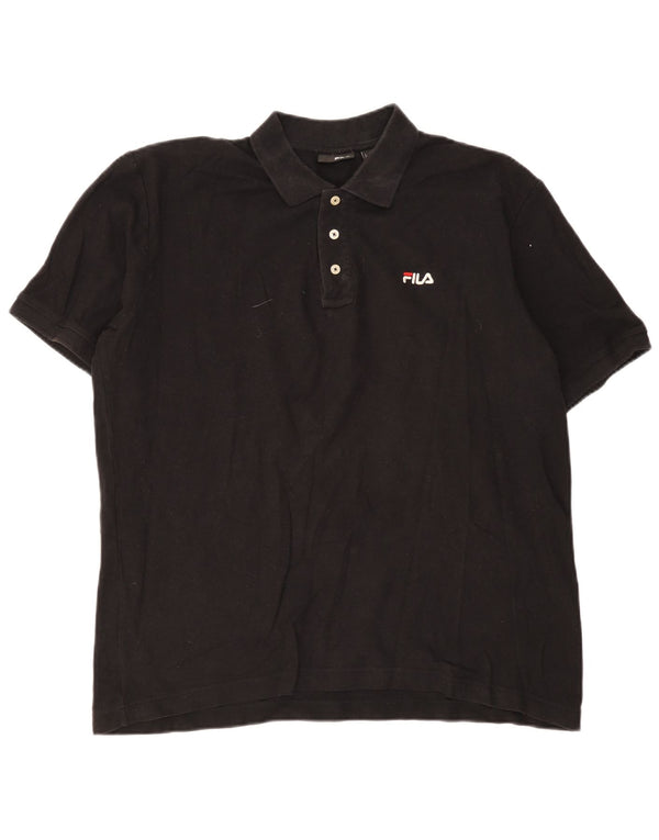 Fila Herre poloshirt XL Sort bomuld
