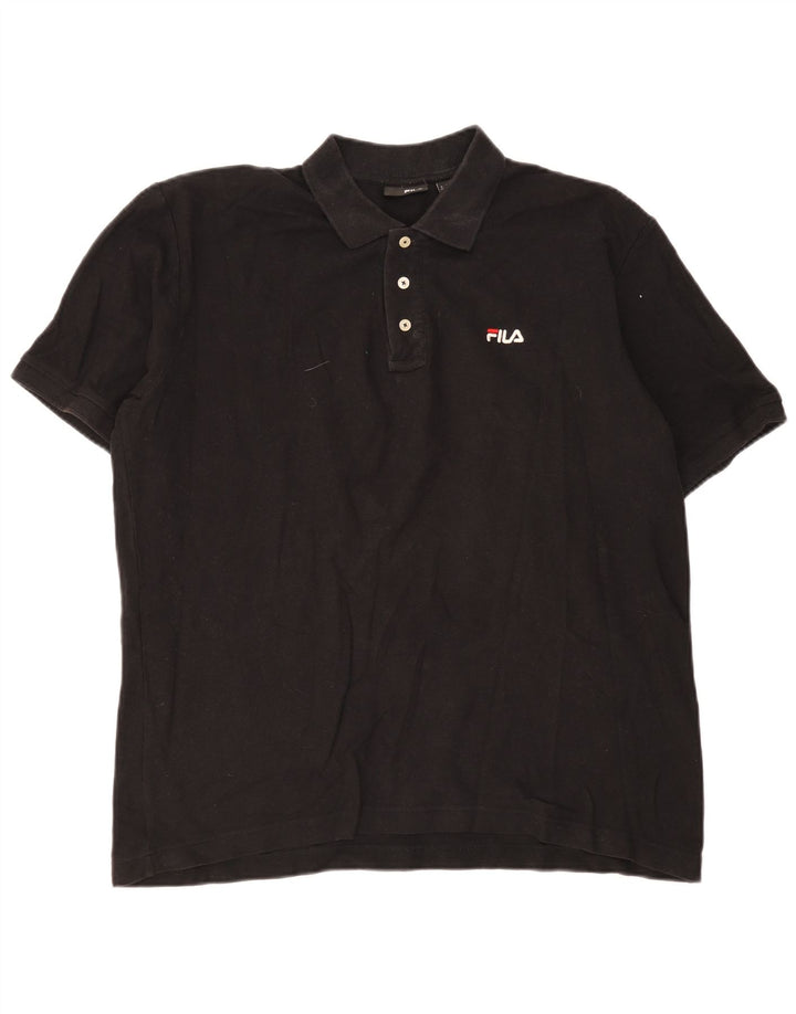 Fila Herre poloshirt XL Sort bomuld