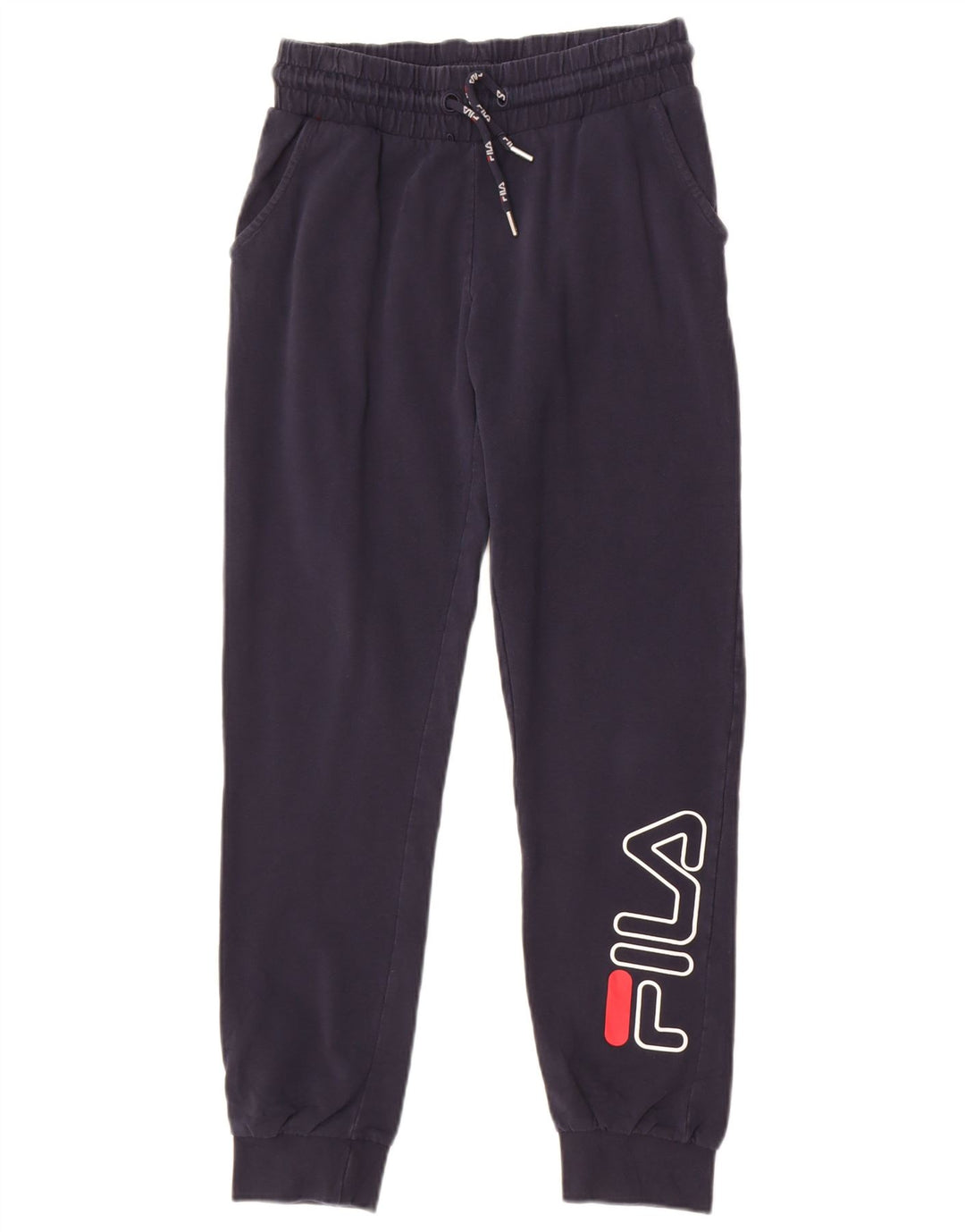 Fila Graphic Tracksuit Bukser til kvinder Joggers UK 10 Small Navy Blue