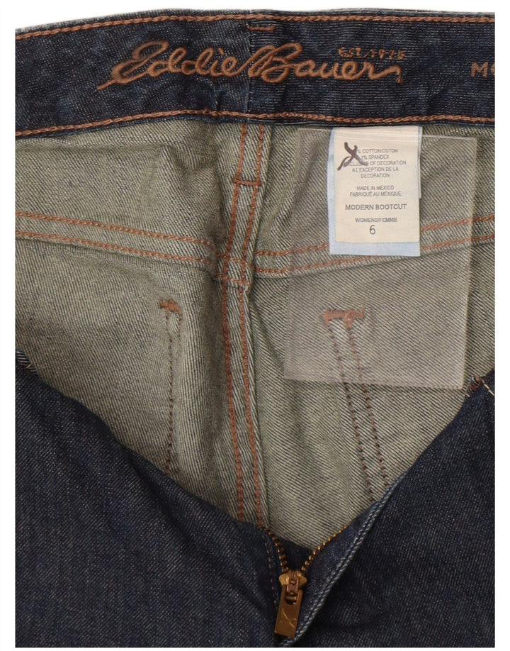 Eddie Bauer Dame Modern Bootcut Jeans US 6 Medium W32 L31 Navy Blue