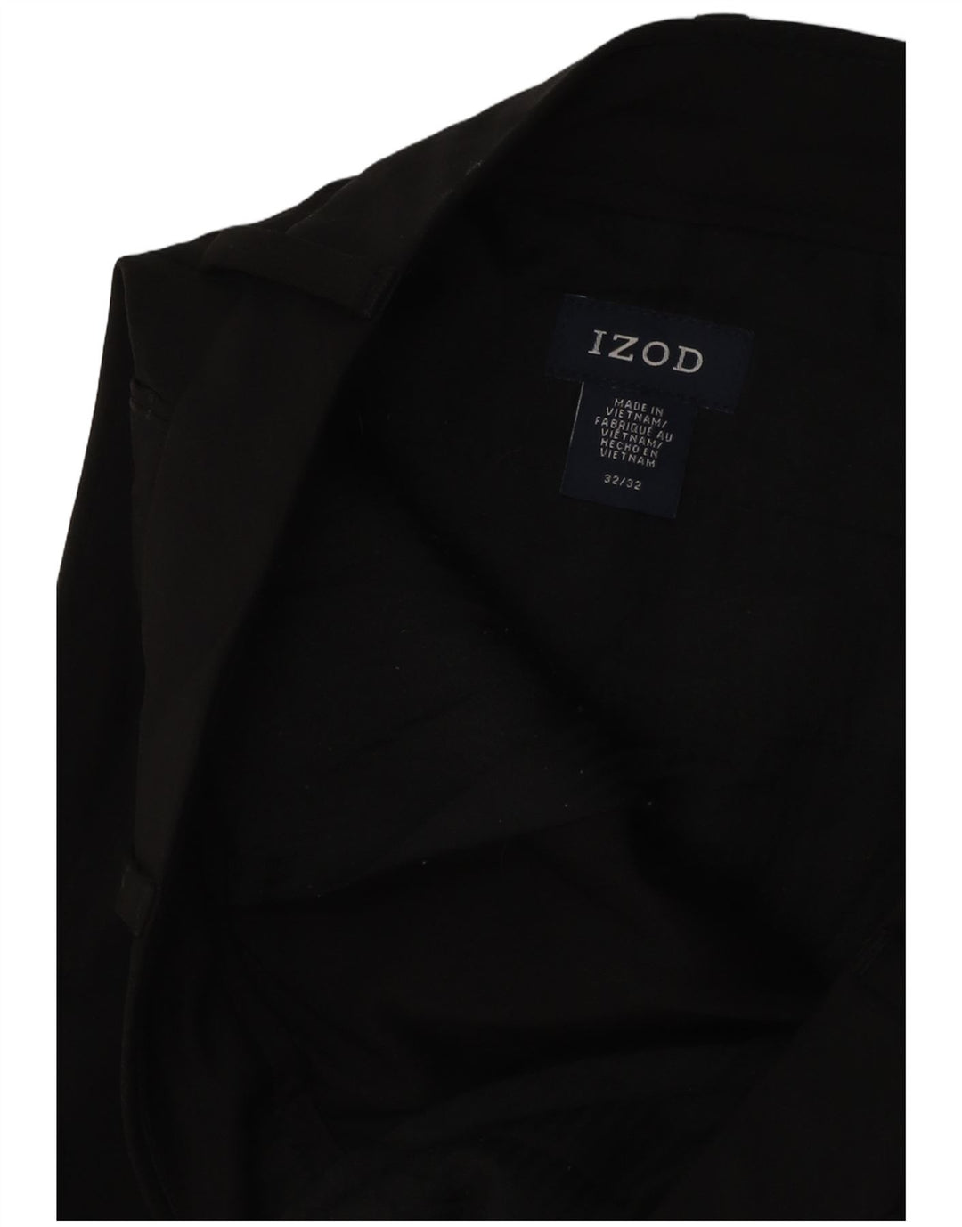IZOD Straight Chino Bukser til mænd W32 L29 Sort