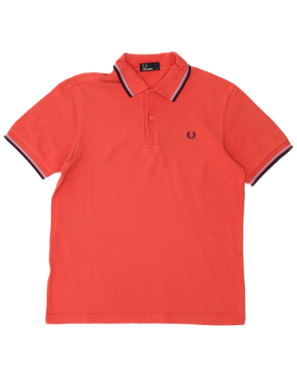 Fred Perry Herre poloshirt Medium rødstribet bomuld