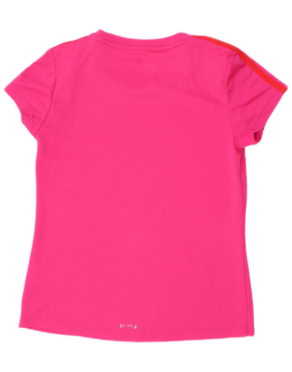 Adidas Girls Aeroready T-Shirt Top 11-12 År Pink Polyester