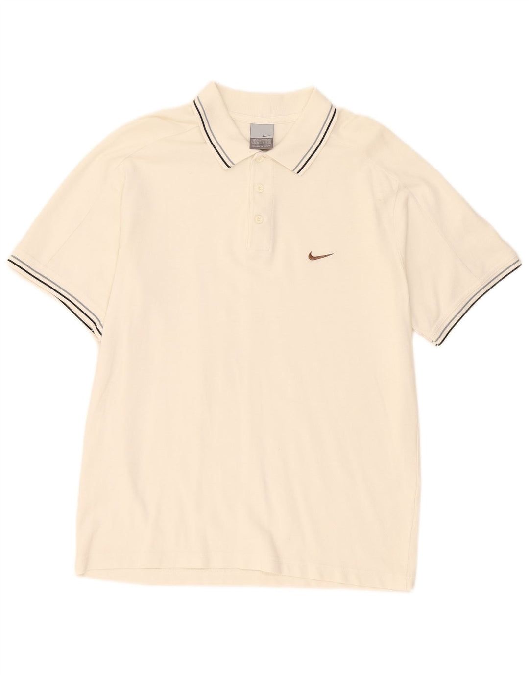 Nike Polo skjorte til mænd UK 39/41 Medium White
