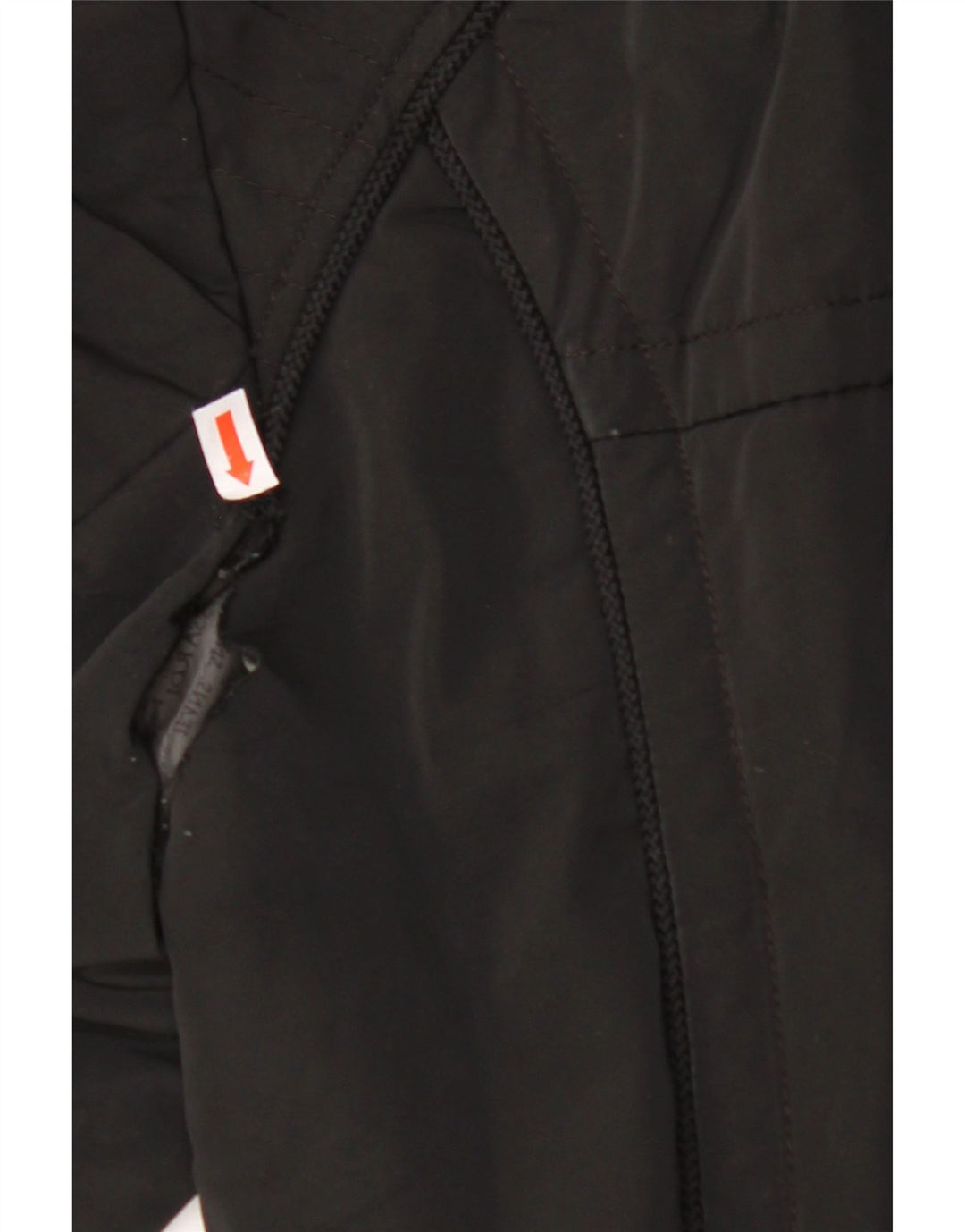 TRUSSARDI JEANS Dame Windbreaker Frakke IT 44 Medium Sort Polyester