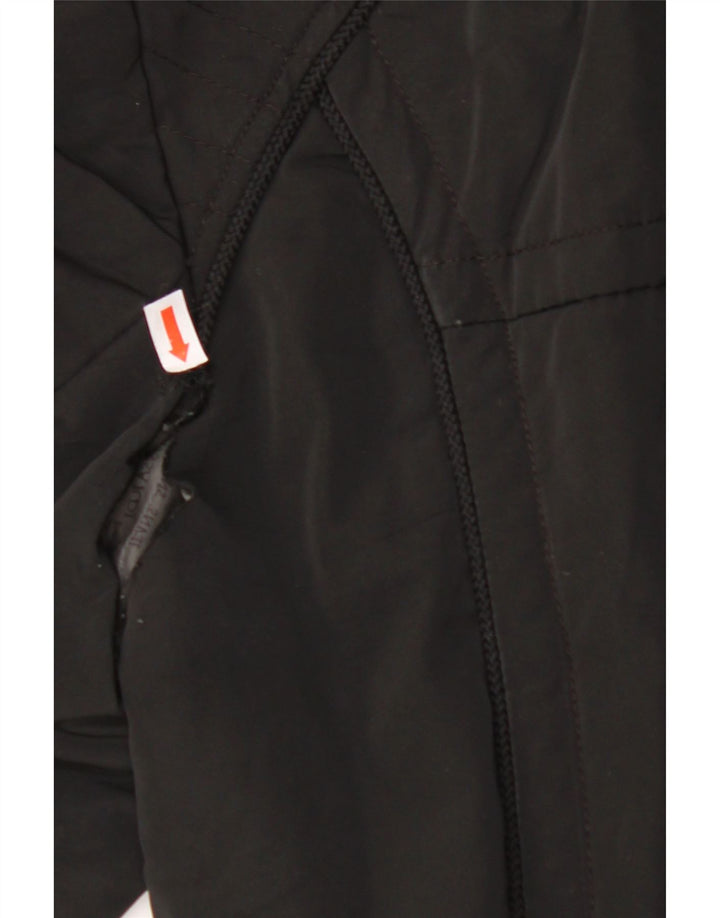 TRUSSARDI JEANS Dame Windbreaker Frakke IT 44 Medium Sort Polyester