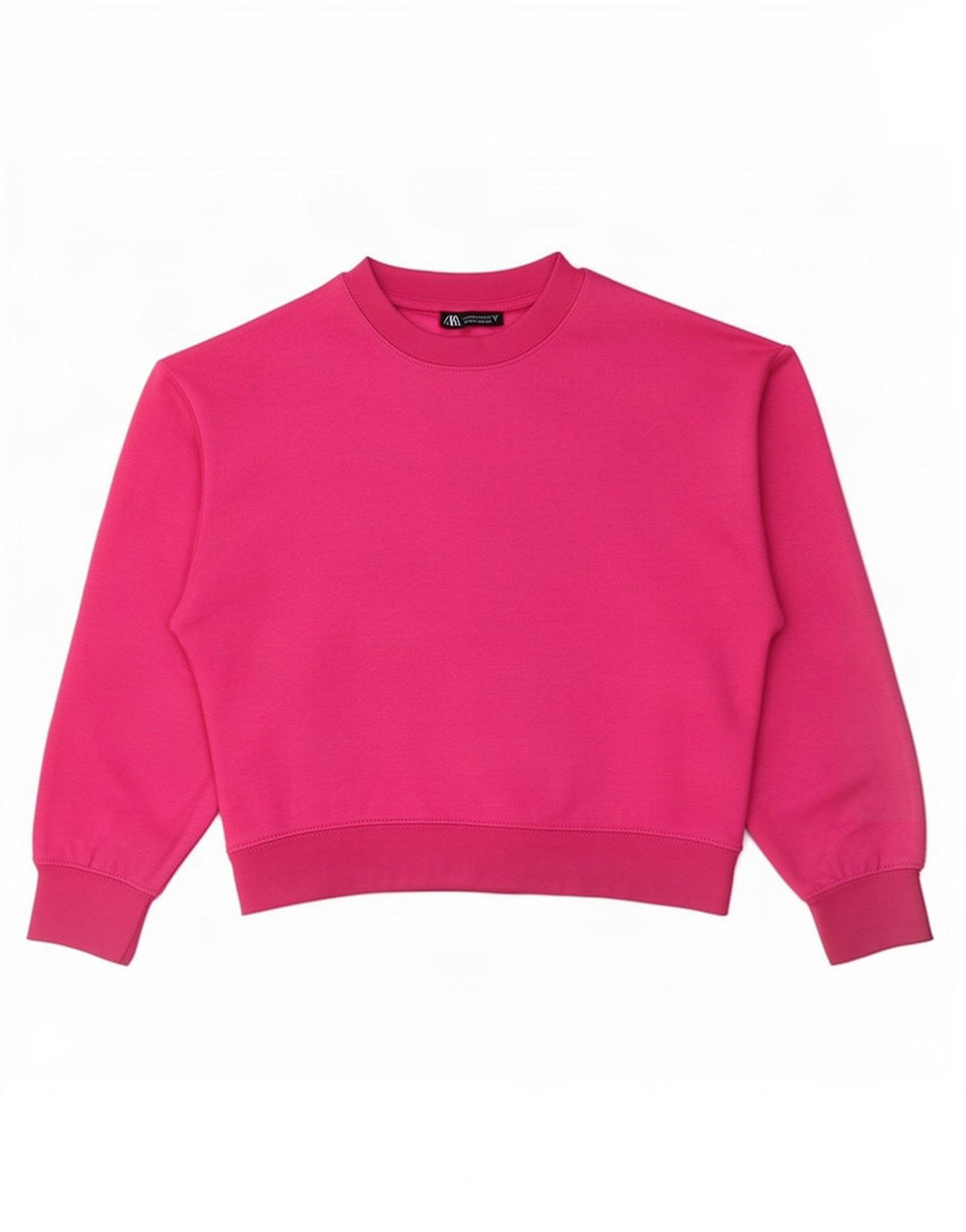 Zara Sweatshirt Jumper UK 14 Medium Pink Polyester