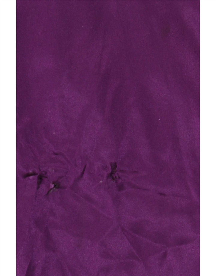 Monsoon Dame Stropløs Kjole UK 12 Medium Lilla Colourblock Silke