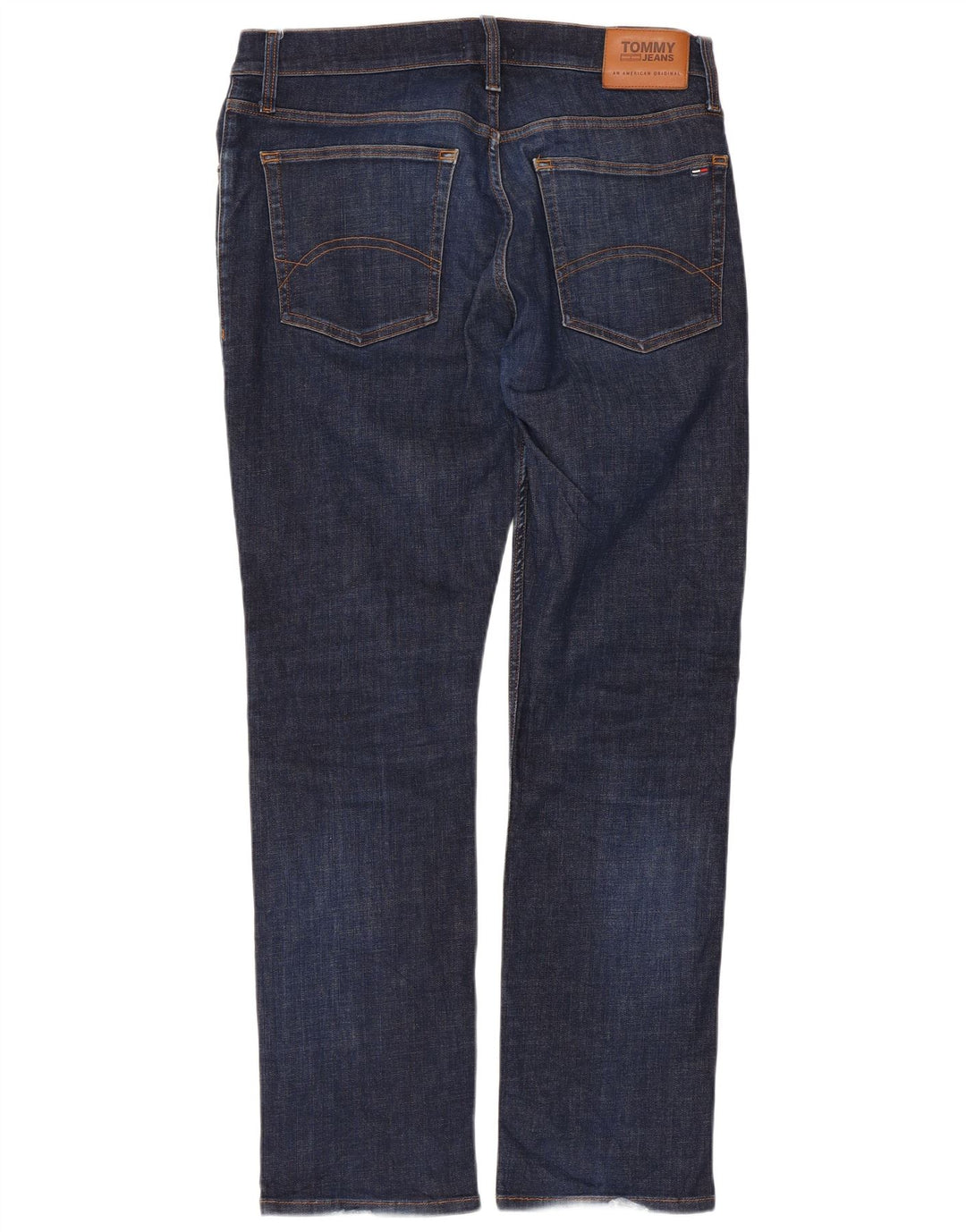 TOMMY HILFIGER Lige jeans til kvinder W36 L32 Marineblå bomuld