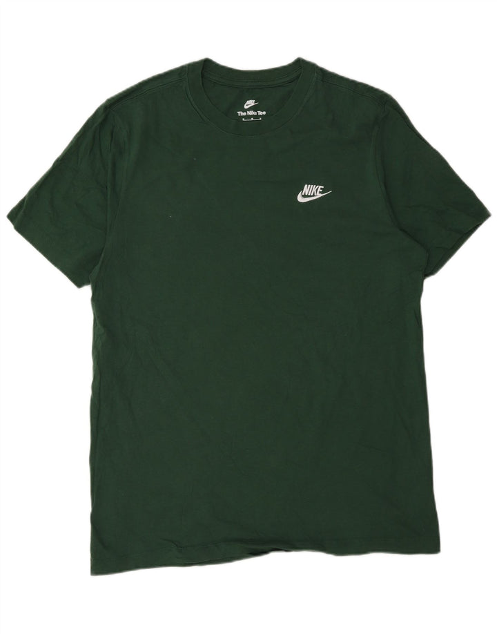 Nike T-shirt top mellem grøn bomuld til mænd
