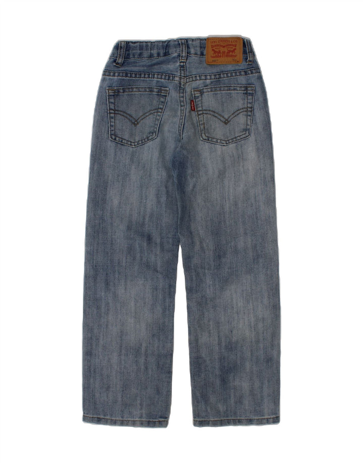 LEVI'S Boys 505 Straight Jeans 6-7 Years W22 L20 Blue Cotton Vintage Levi's and Second-Hand Levi's from Messina Hembry 