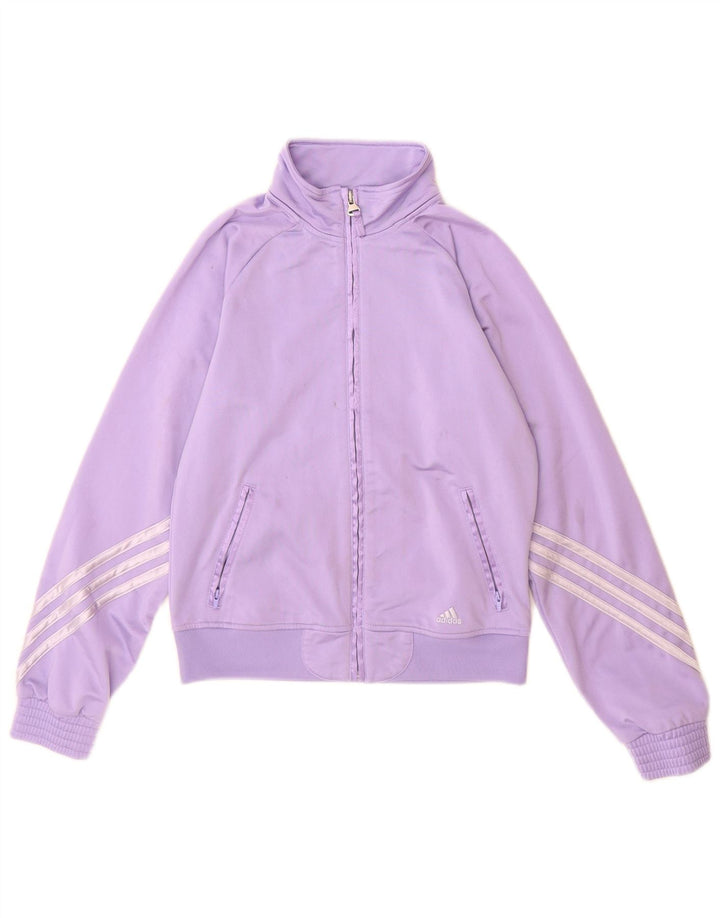 Adidas Pige Træningsdragt Topjakke 11-12 År Lilla Polyester