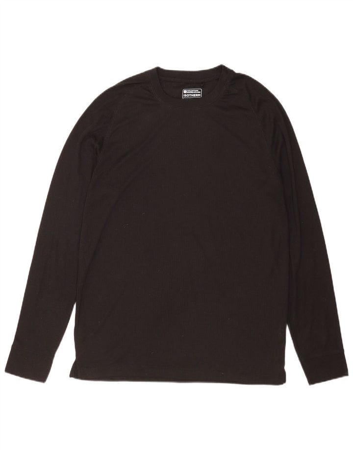 Mountain Warehouse Herre Top Langærmet Stor Sort Polyester