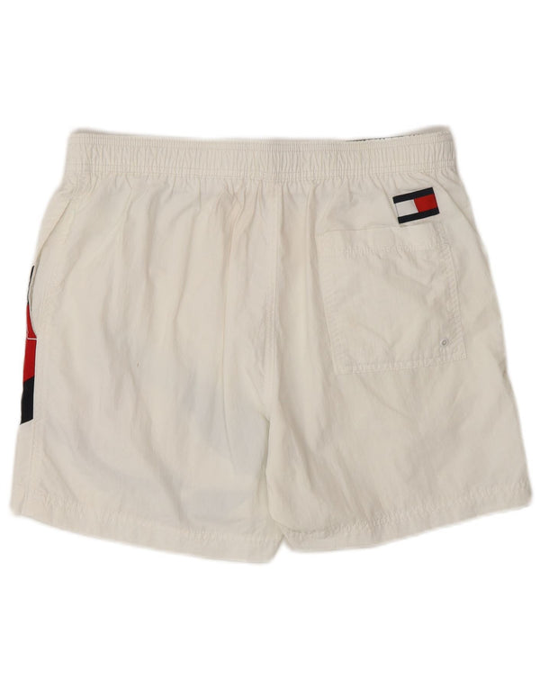 TOMMY HILFIGER Grafiske badeshorts til mænd Medium White Beach