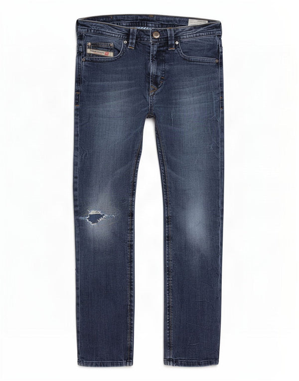 Diesel Boys Thavar Distressed Slim Skinny Jeans 9-10 år W26 L27 Blå