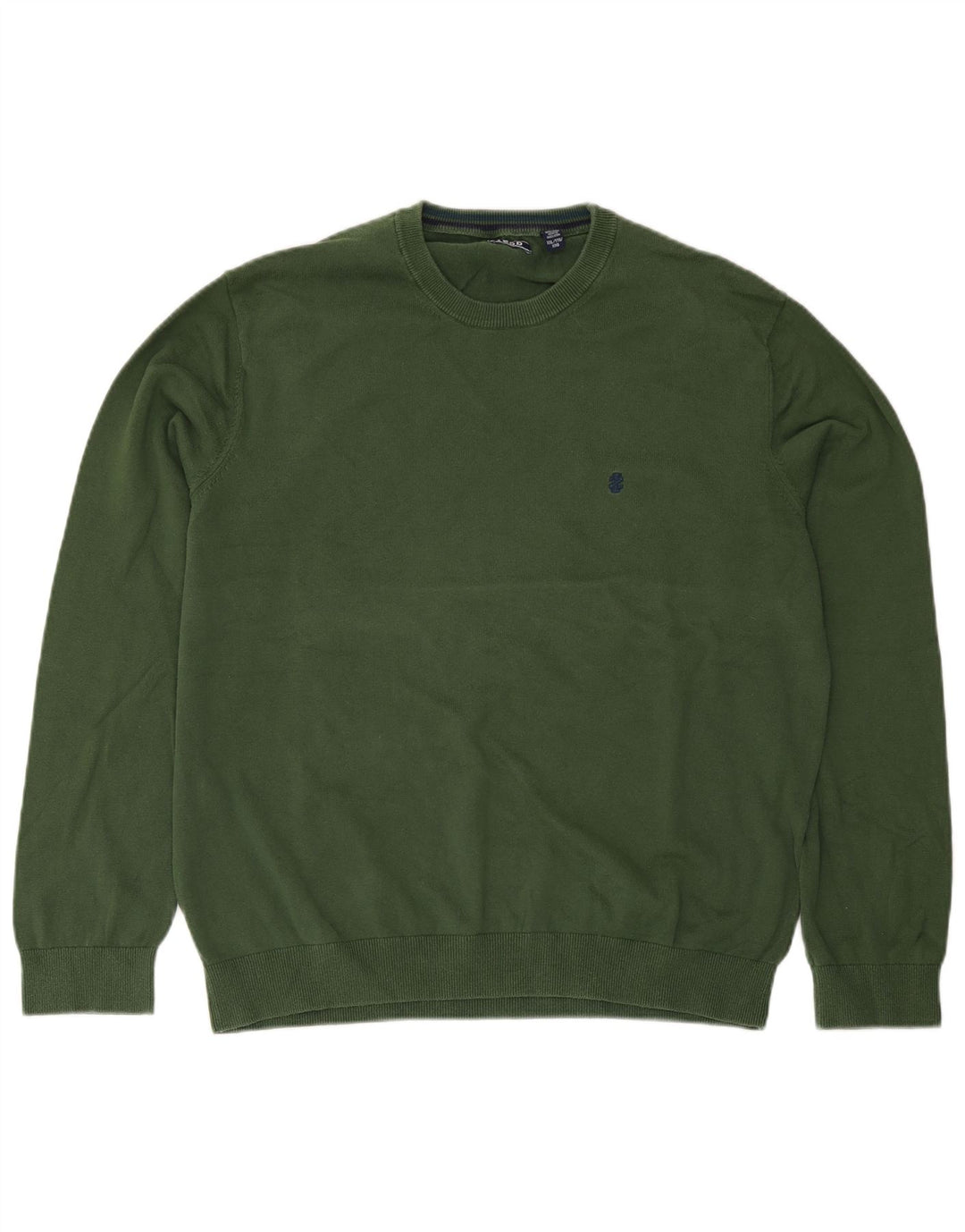 Izod Herre Crew Neck Jumper Sweater 2XL Grøn
