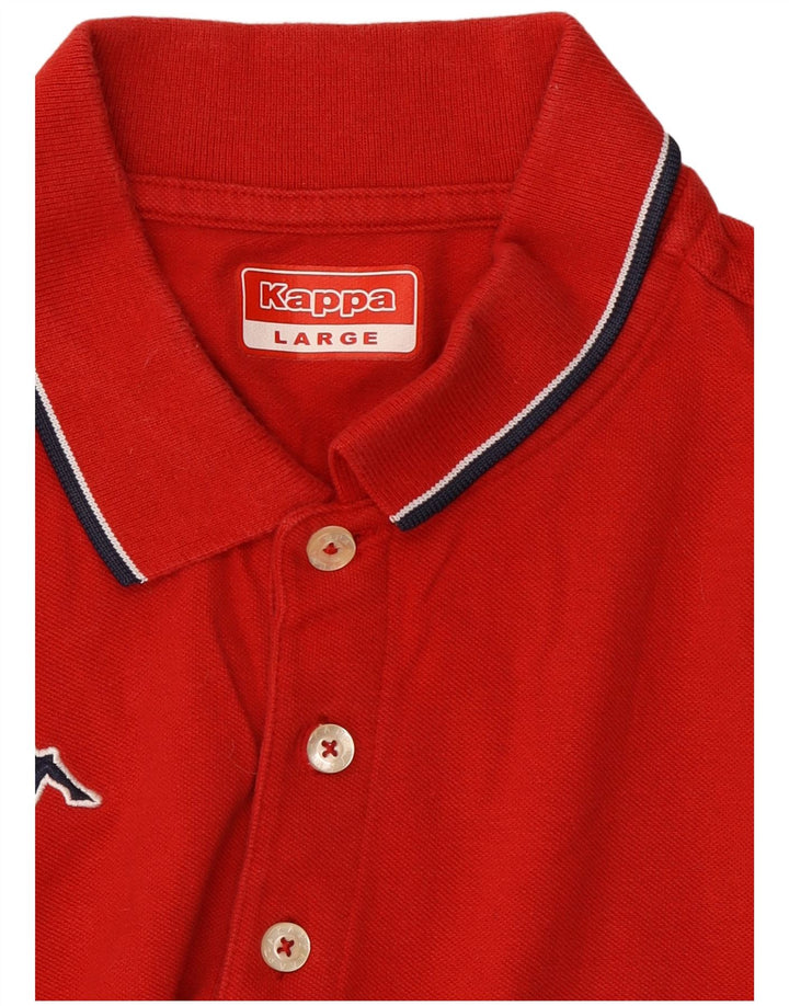 Kappa herre polo skjorte stor rød