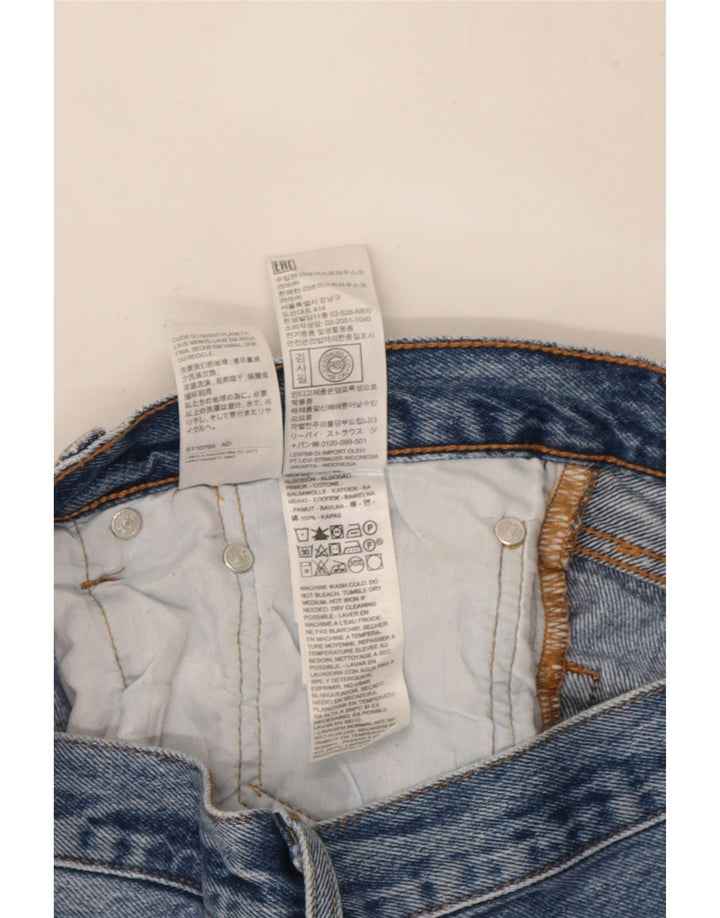 Levi's Herre 501 Straight Jeans W30 L28 Blå Bomuld