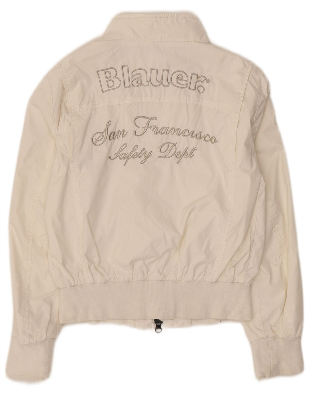 Blauer Girls Graphic Bomber Jacket 9-10 År Hvid Nylon