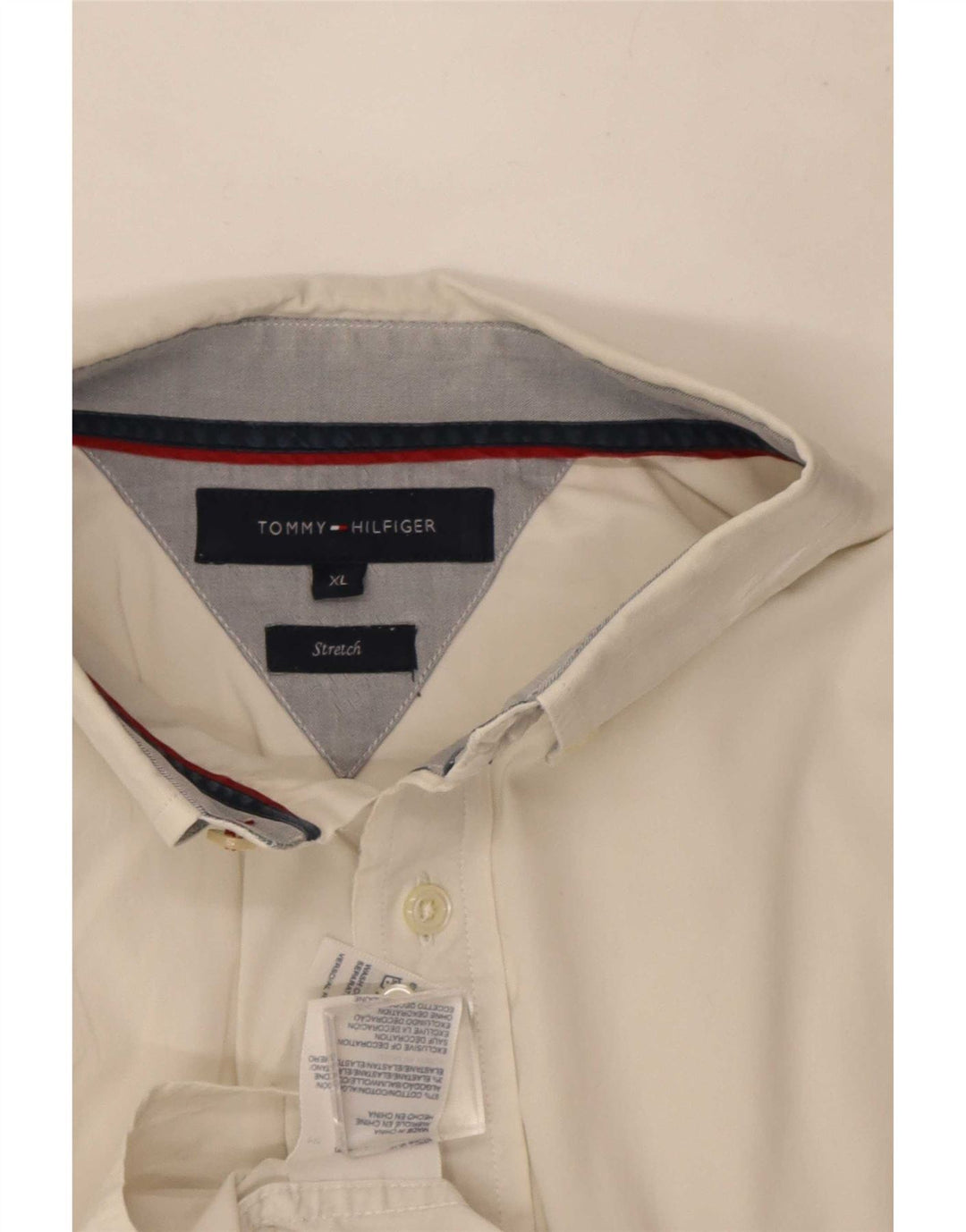 Tommy Hilfiger Herreskjorte XL Hvid Bomuld