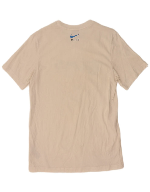 Nike grafisk t-shirt til mænd, medium hvid bomuld