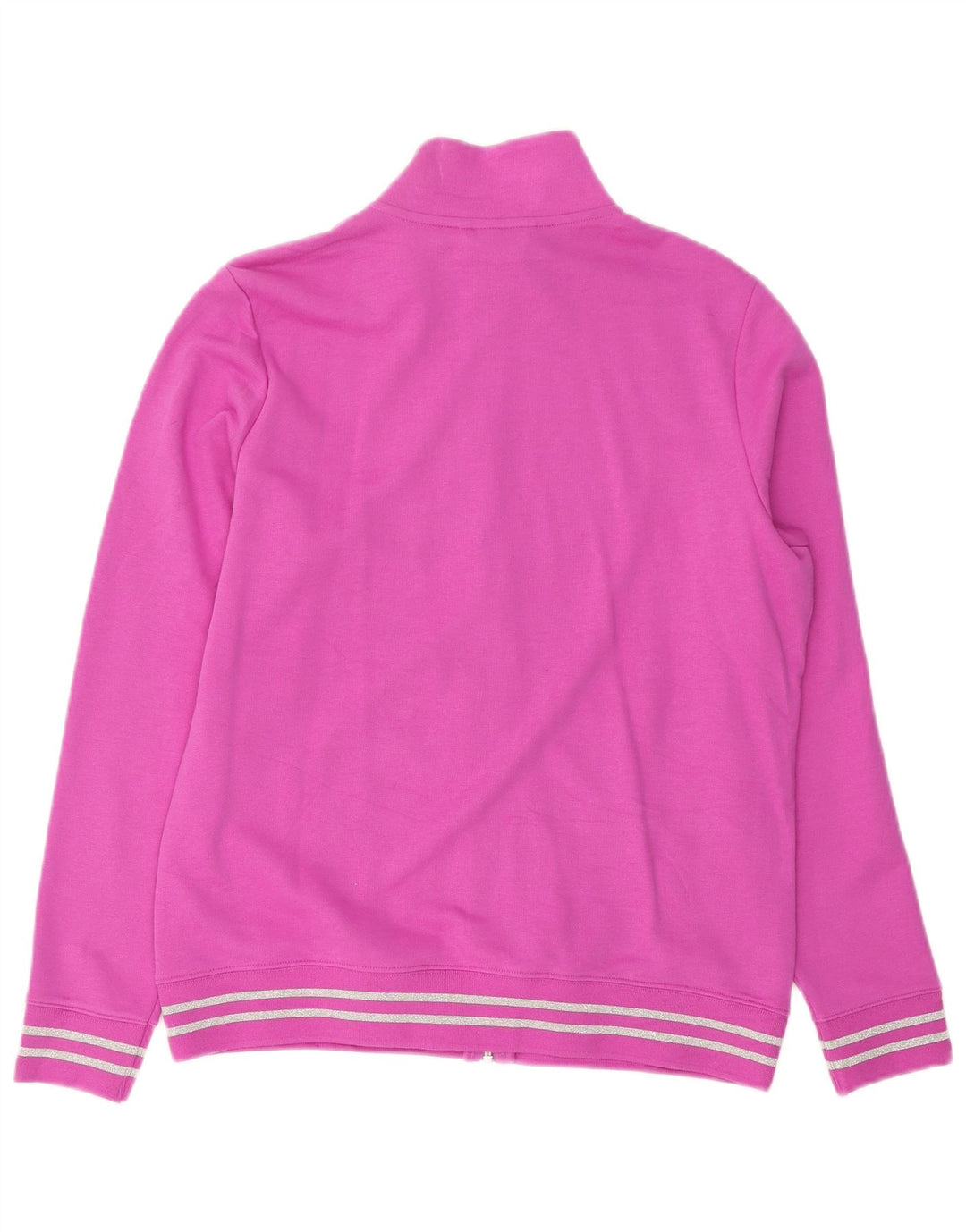 PUMA Womens Tracksuit Top Jacket UK 14 Large Pink Cotton