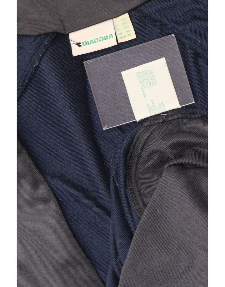DIADORA Træningsdragt til mænd Topjakke UK 40 Medium Navy Blue Colourblock