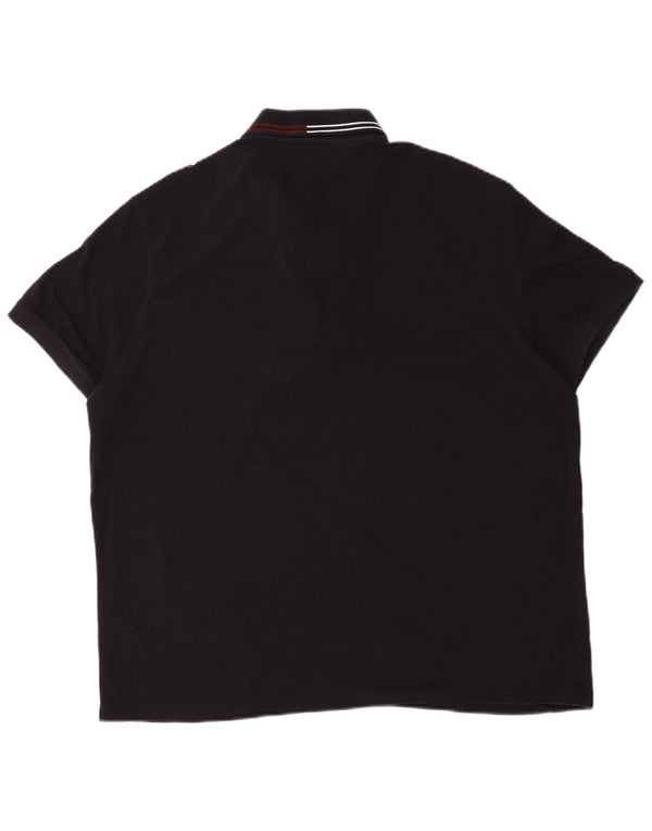 Tommy Hilfiger Herre Regular Fit Polo Shirt 2XL Navyblå stribet bomuld