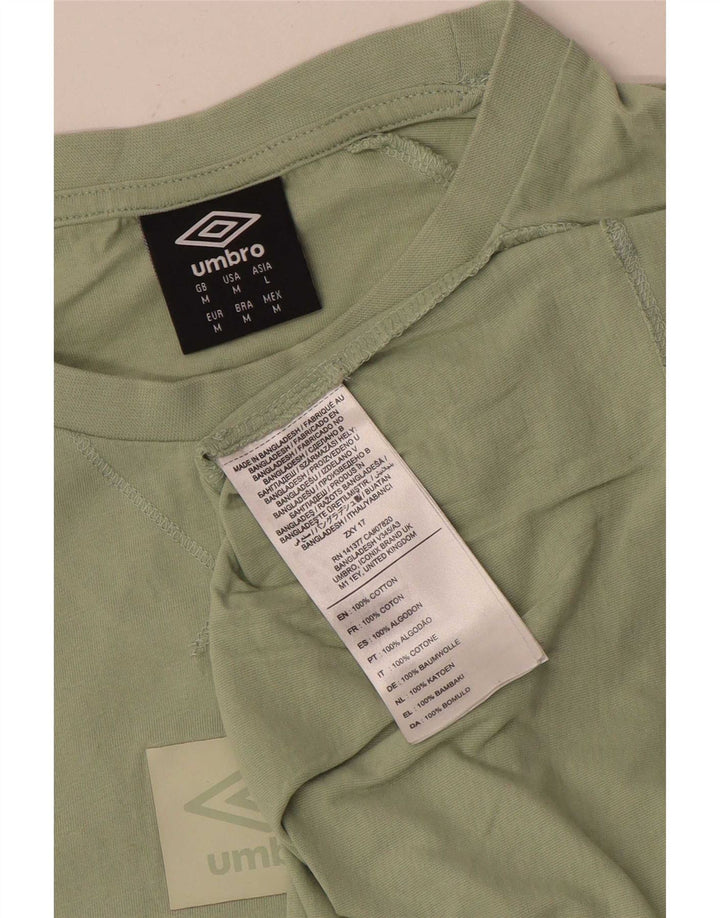 Umbro Herre T-Shirt Top Medium Grøn Bomuld