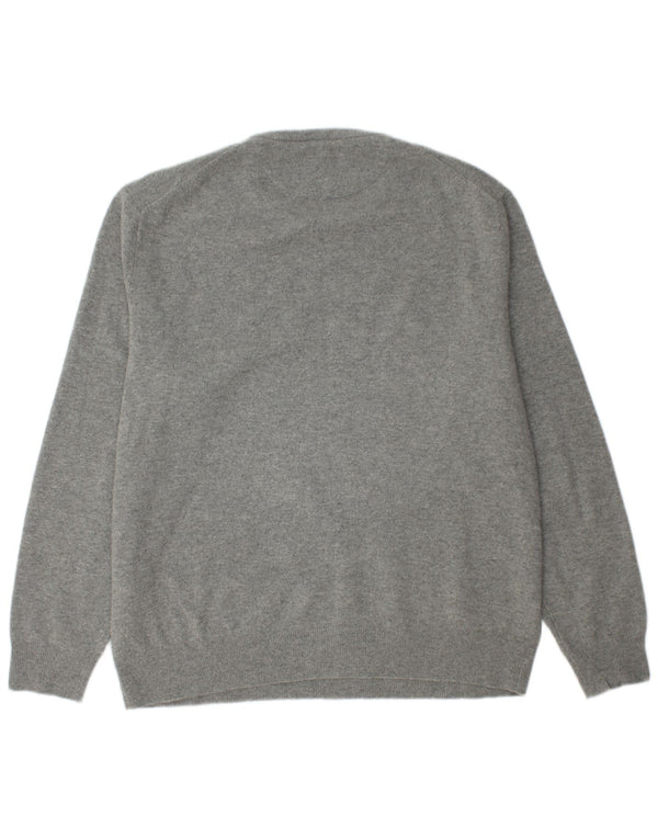 POLO RALPH LAUREN Herre Crew Neck Jumper Sweater 2XL Grå Uld