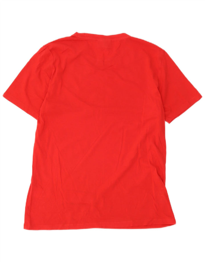 Hugo Boss Herre grafisk T-shirt Top Lille rød bomuld